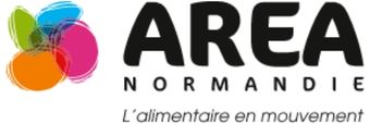 Logo d’AREA Normandie, L’Alimentaire en Mouvement, partenaire du secteur agroalimentaire normand.